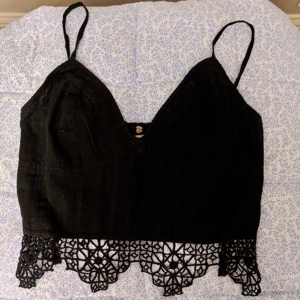 FP One Geo Lace Bralette Black